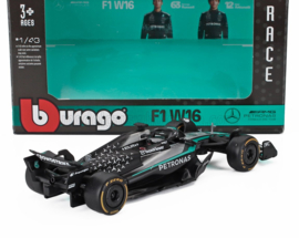 Mercedes Benz AMG - F1 W16 Nr 63  2025 - george Russell - black silver green - 1/43