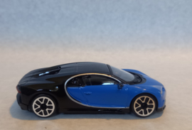 Bugatti Chiron - blauw/zwart - 1/43