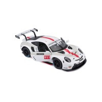 Porsche 911 RSR GT - wit/grijs/roos - 1/24