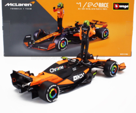 McLaren F1 MCL38 N4 Lando Norris 2024 - met figuurtje - 1/24