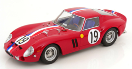 1962 ferrari 250 gto #19 2nd le mans - rood - 1/12