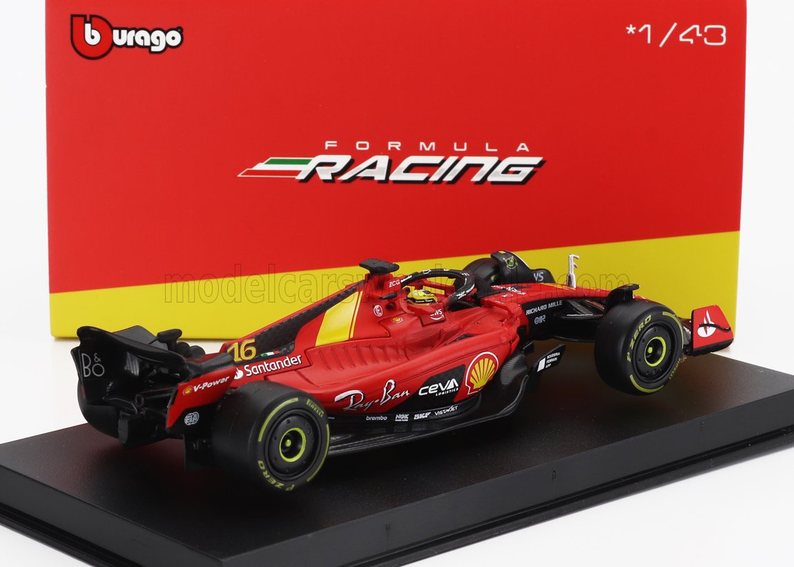 Ferrari SF-23 Monza GP N16 Charles Leclerc - Rood/Geel - 1/43