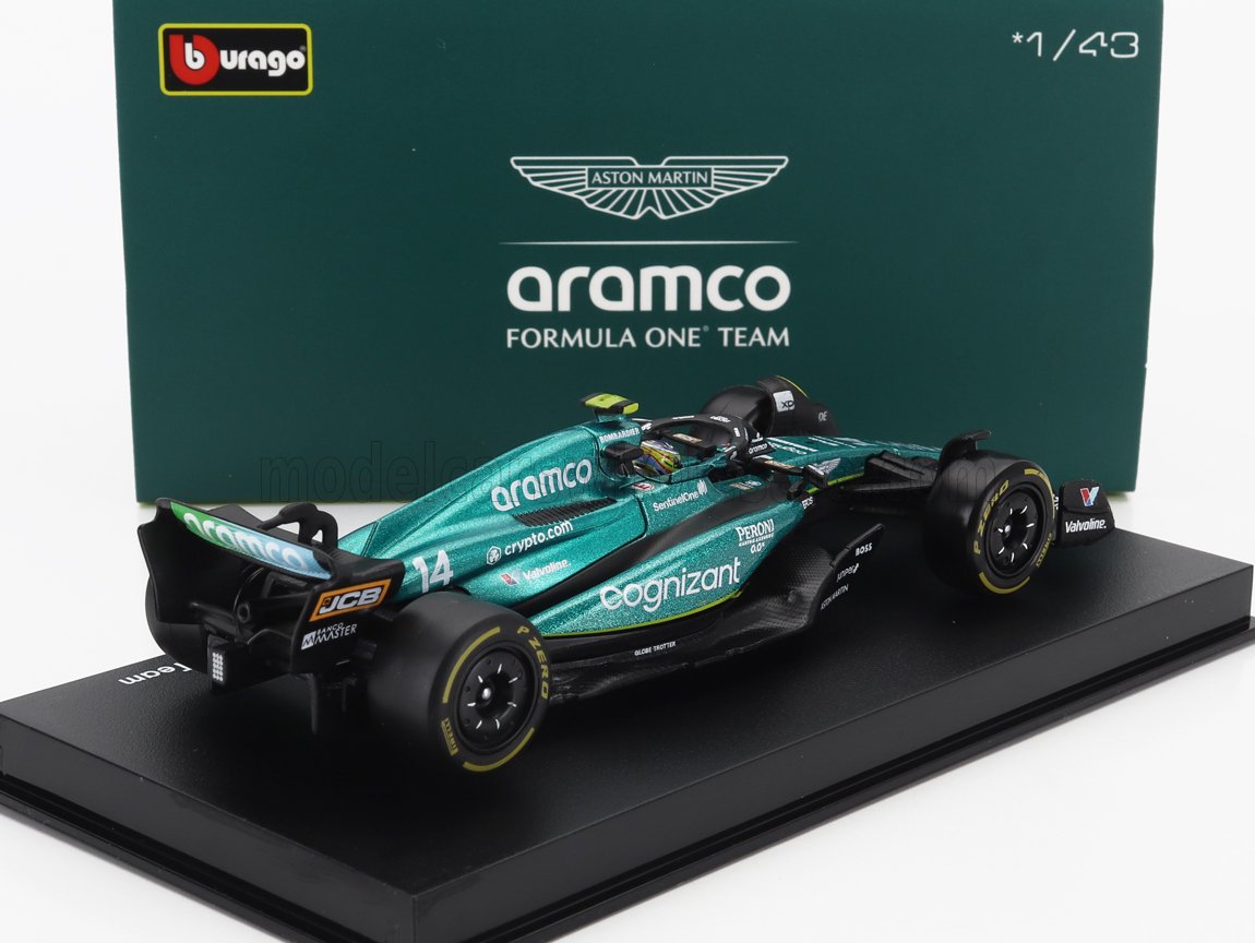 Aston Martin AMR23 N14 Fernando Alonso - groen - 1/43