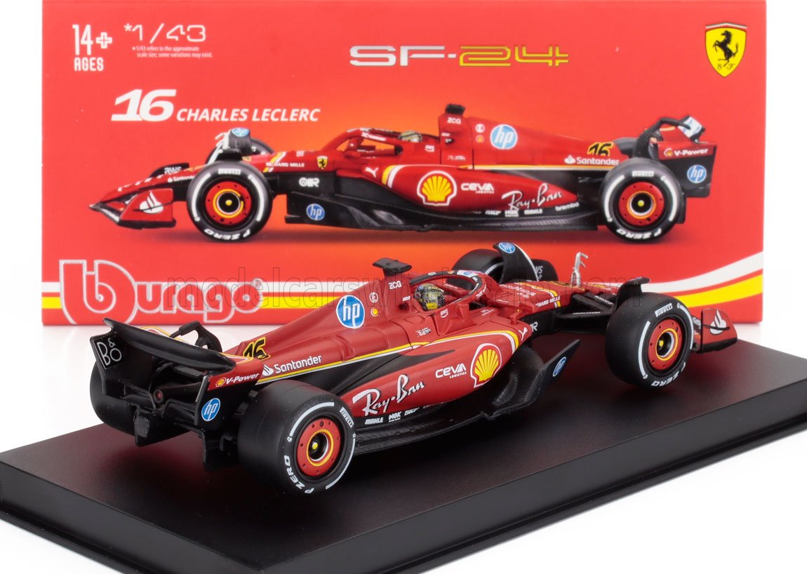 Ferrari SF-24 Monza GP N16 Charles Leclerc - rood - 1/43