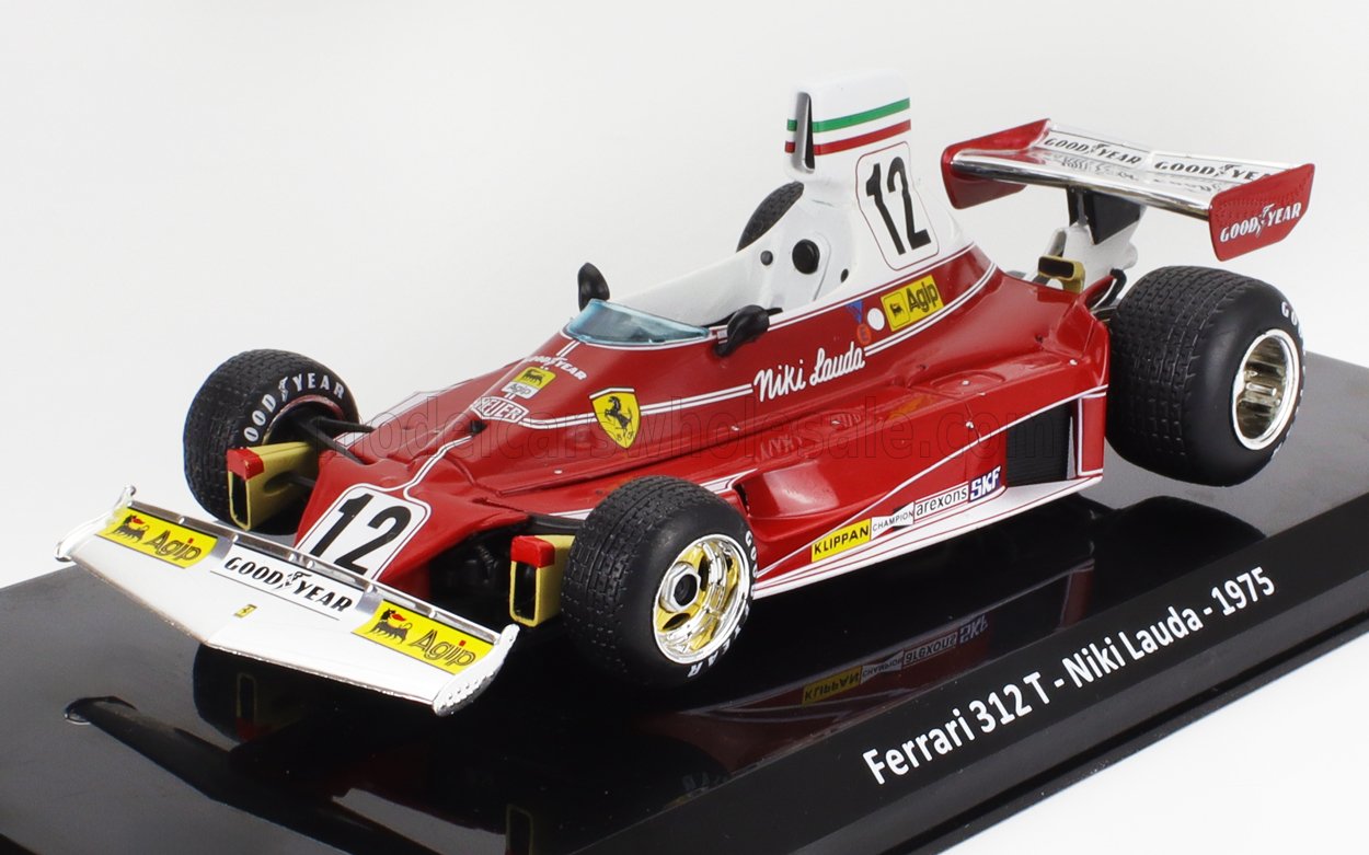 Ferrari 312T Niki Lauda 1975 - rood/wit - 1/24