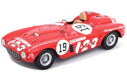 Ferrari 375 PLUS #19 WINNER PANAMERICANA 1954 - rood/wit - 1/18
