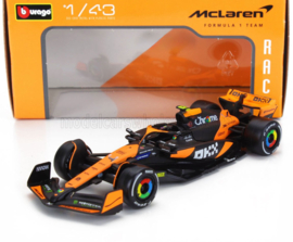 McLaren MCL38 N4 Lando Norris 2024 - Oranje/Zwart - 1/43