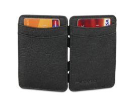 Vegan magic wallet charcoal