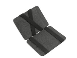 Vegan magic wallet charcoal