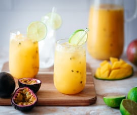 mango passievrucht ijsthee