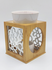 Bamboo bloemen wit