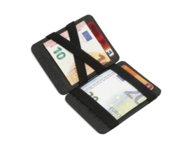 Vegan magic wallet charcoal