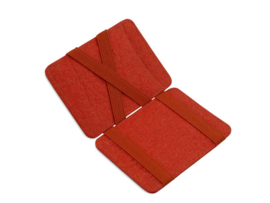 Vegan magic wallet red