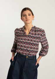 Blouse Rood/Blauw Print 41822433 More & More