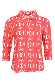 Blouse Elerie African Red Travelwear