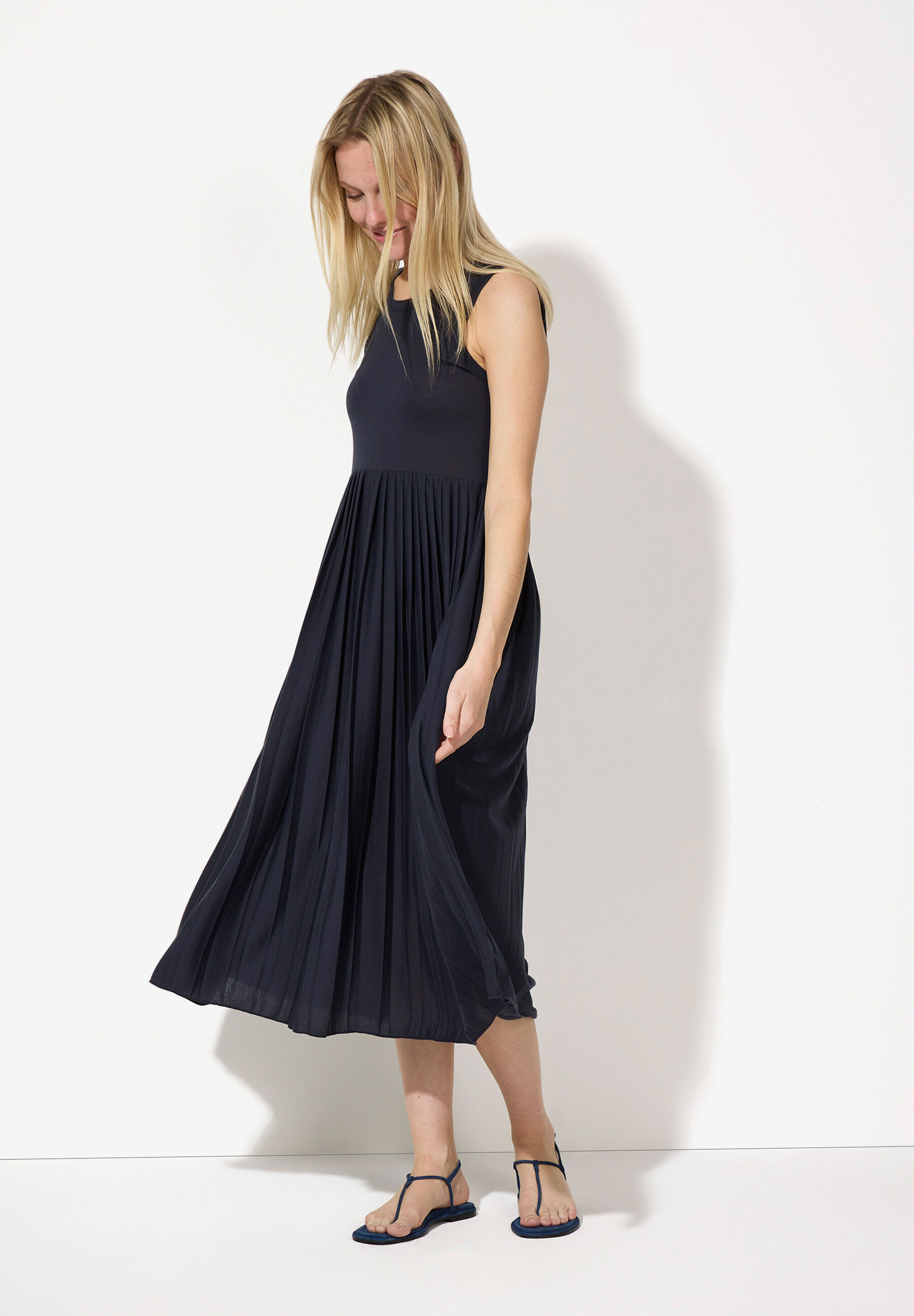 Jurk Plissee Marine 51063656 More & More