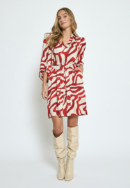 Jurk Jassie Barn Red Print Minus