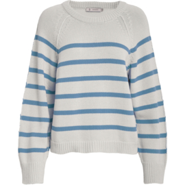 Trui Ghita Faded Denim Peppercorn