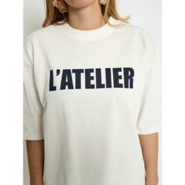 Shirt Stine Wit/Navy Minus