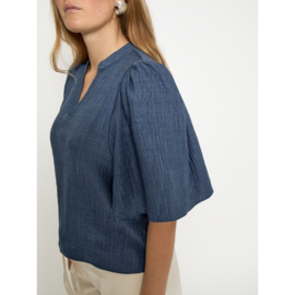 Blouse Gaby Mid Blue Peppercorn