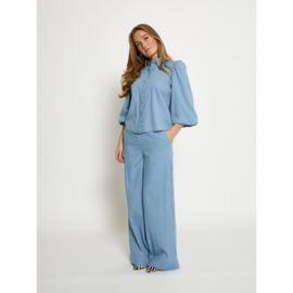 Blouse Nuisa Mid Blue Denim Peppercorn