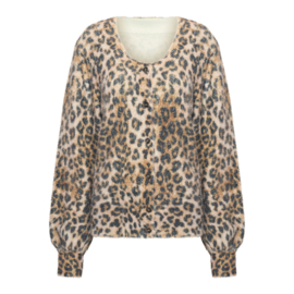 Vest Julie Coffee Print Style