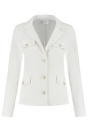 Blazer Jolie Boucle Off White Helena Hart