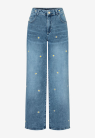 Broek Jeans Mid Blue Denim Print More & More