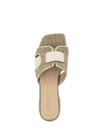Slipper Sera Goud Taupe Beige Babouche
