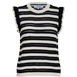 Top Judie Black Stripe Minus