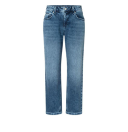 Straight Mid Blue Denim D601 Mac