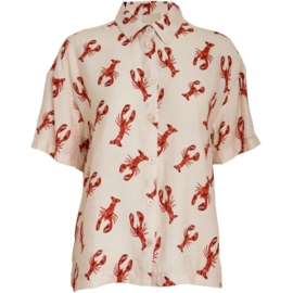 Blouse Grith Aura red Print Peppercorn