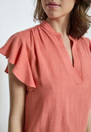 Blouse Ane Burnt Coral Peppercorn