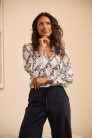Blouse Liv Print Marine Helena Hart