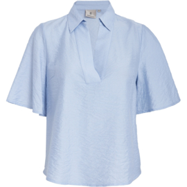 Blouse Hedda Dusty Blue Stripe Peppercorn