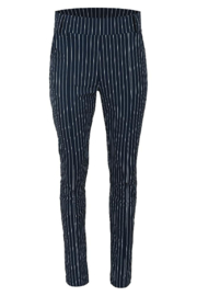 Broek Bross Navy Pinestripe Travelwaer