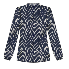 Blouse Alexa Navy Print Sophia Perla