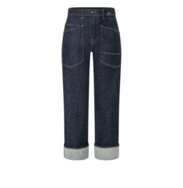 Baggy Straight Dark Blue Denim D683 Mac