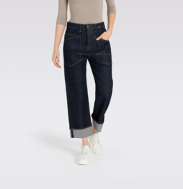 Baggy Straight Dark Blue Denim D683 Mac