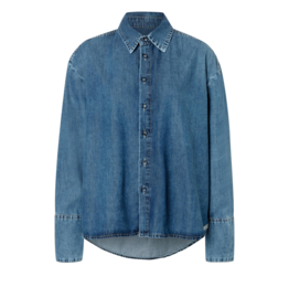 Blouse Over Shirt Mid Blue Heritage Wash D609 Mac