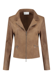 Zipper Biker Camel Helena Hart