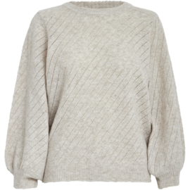 Trui Jill Fog Sand Peppercorn