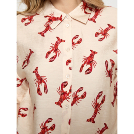 Blouse Grith Aura red Print Peppercorn