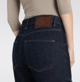 Baggy Straight Dark Blue Denim D683 Mac