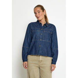 Blouse Kaia Mid Blue Denim Peppercorn
