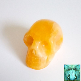 Calciet oranje schedel 56 gram