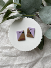 Amulet • patroon • lila en hoorn
