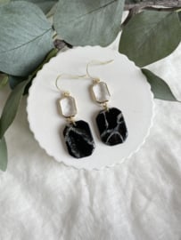 Lena • faux stone • black marble