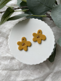 Bloom • effen • oker en goud