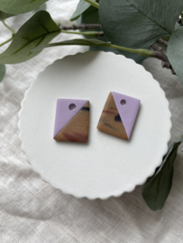 Amulet • patroon • lila en hoorn